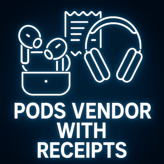 Pods Vendor + Receipts, Bags